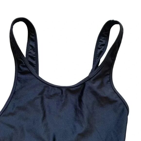 Forever 21 Open Back Black One Piece Swimmsuit SZ S - Picture 8 of 9